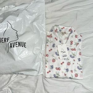 Djerf Avenue Summer Berries Pajama Shirt